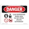 Signmission Safety Sign, OSHA Danger, 5" Height, 7" Width, Lead Renovation Work, Landscape OS-DS-D-57-L-2182 - alternate 1